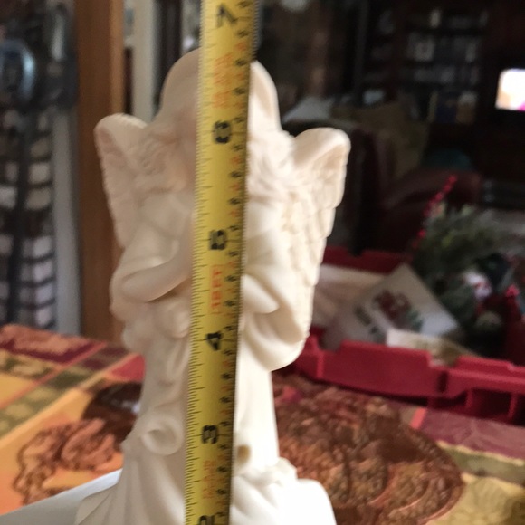 Partylite Pewter ANGEL Candle SNUFFER with Ceramic ANGEL of LIGHT single candle - Picture 6 of 14